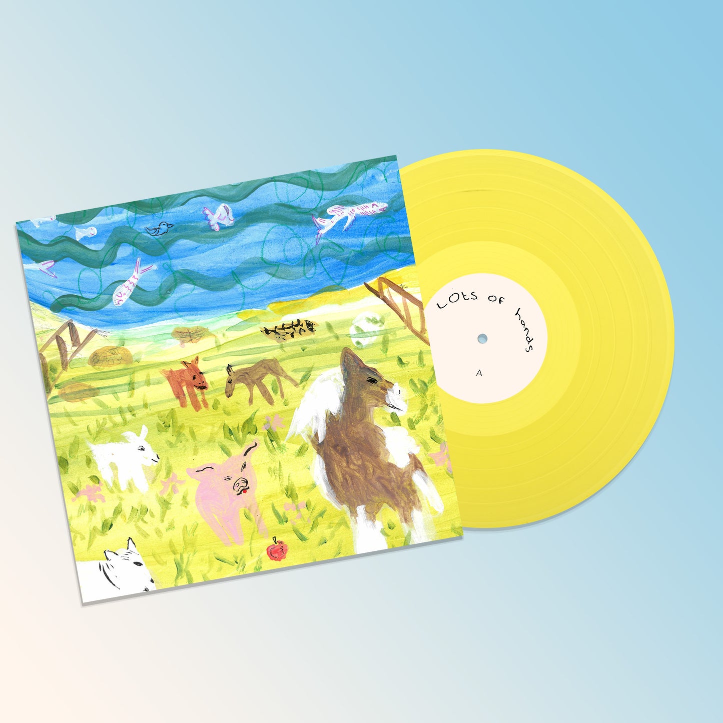 lots of hands - into a pretty room (sunshine yellow vinyl)