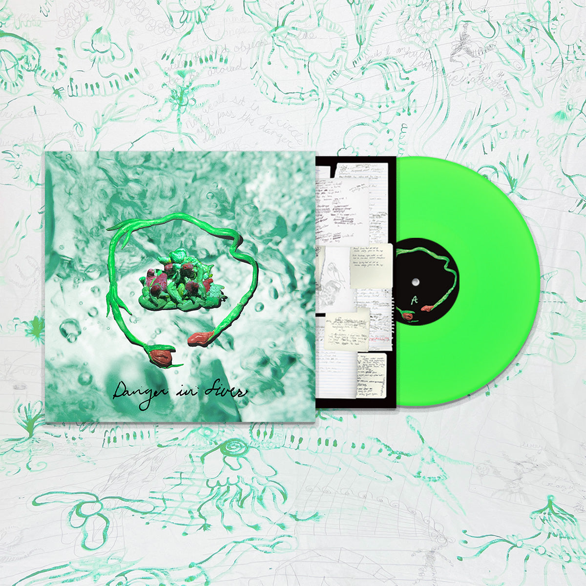Wombo - Danger in Fives (Neon Bog Vinyl)