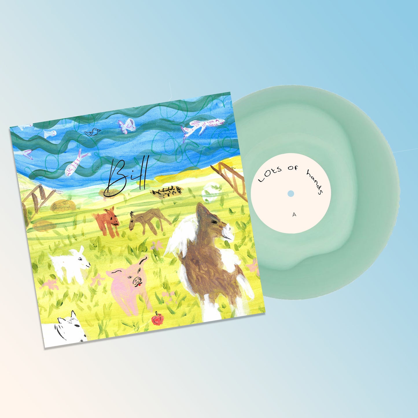 lots of hands - into a pretty room (hazy green b tween clear vinyl)